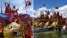 Recrean salida de fundadores del imperio incaico Manco Cápac y Mama Ocllo del lago Titicaca