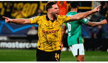 ¡Contundente! Borussia Dortmund venció 2-0 a Newcastle  por la UEFA Champions League