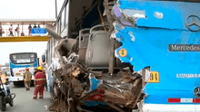Panamericana Norte: choque de buses dejó 30 heridos en Los Olivos