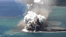 Nueva isla emerge en el océano Pacífico tras erupción de volcán submarino