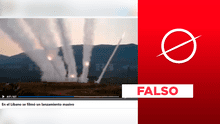 Video no expone lanzamiento de misiles contra Israel desde Líbano en la actual guerra