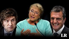 Bachelet y expresidentes piden votar por Massa para frenar “posturas antidemocráticas de Milei”
