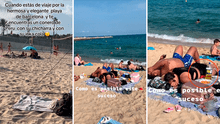 Peruano encuentra a pareja disfrutando de una Inca Kola en playa de Barcelona: “El sabor nacional”