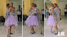 El conmovedor baile de una quinceañera con cáncer y su padre en el hospital