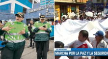 El Agustino: vecinos marchan por las calles del distrito para exigir paz y seguridad