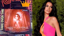 Camila Escribens aparece en el Times Square a horas de su participación en el Miss Universo