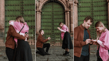 ¡Romántica pedida de mano en Cusco! Fotógrafo fue cómplice de joven brasileño en momento especial