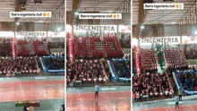 Estudiantes de Ingeniería Civil de U. de Huánuco impactan por espectacular barra a ritmo de 'Triciclo Perú'