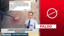 Es falso el supuesto video de Frank Suárez promoviendo productos antiparasitarios