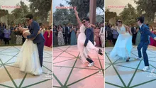Pareja la rompe con coreografía de reguetón en la fiesta de su boda: “Mi futura meta”