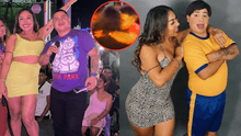 ¡Ampay! Topito, pareja de la cómica Dayanita, fue captado besando a una mujer en una discoteca