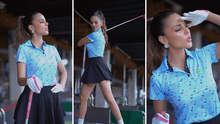 Luciana Fuster sorprende con nuevo talento: la Miss Grand se lució en clases de golf