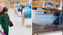 Niña rompió televisor en supermercado de Cusco y usuarios de TikTok cuestionan: "¿Pagaron?”