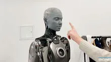 Ameca, el robot más avanzado del mundo, se 'enoja' cuando su creador toca su nariz