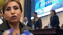 Patricia Benavides asiste a evento junto a jefe del Comando Conjunto de FF. AA.