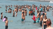 Costa Verde: familias acuden a las playas de Lima ante incremento de temperaturas