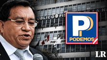 Fiscalía pide al PJ incluir a Podemos Perú en investigación contra el congresista José Luna Gálvez