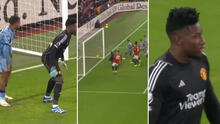 ¡Nunca antes visto! Jugador del Aston Villa se puso detrás de Onana para desconcentrarlo y terminó en gol