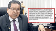 Pablo Sánchez rechaza injerencia en la labor de fiscales tras vinculaciones con Gorriti