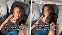 Mujer se negó a cambiar asiento de vuelo para que niño viaje con su familia: "Es un no de mi parte"