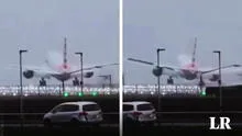 Avión realiza aterrizaje accidentado durante fuerte tormenta en Reino Unido
