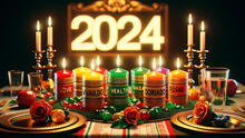 Año Nuevo 2024: ¿qué significa cada color de vela y cuáles encender para atraer el amor, salud y dinero?
