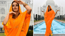 Alejandra Baigorria enfurece con usuaria que criticó que use traje típico en Taj Mahal: ¿qué dijo?