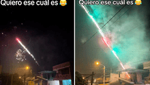 Peruano celebra Año Nuevo con bazuca que lanza pirotécnicos y le dicen: “Se cree Rambo”