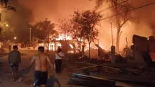 Incendio en Piura consumió al menos 20 viviendas y familias lo perdieron todo