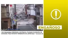 Terremoto en Japón: este video no muestra un "tsunami en Ishikawa" durante el reciente sismo
