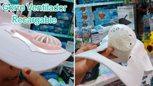 Emprendedora peruana impacta en redes al vender gorro ventilador para el intenso verano