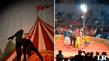 Acróbata sufre accidente con cuerda y muere ahorcada en pleno show de circo frente al público