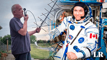 El hombre que contactó a un astronauta de la Estación Espacial Internacional usando una antena casera
