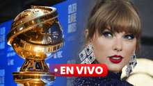 Premios Globos de Oro 2024 alfombra roja EN VIVO: Taylor Swift hizo su paso por la alfombra