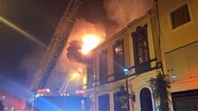 Incendio de código 3 se suscitó en casona usada como almacén frente a la Biblioteca Nacional