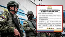 Crisis en Ecuador: cancilleres de Comunidad Andina se reunirán en Lima el 21 de enero
