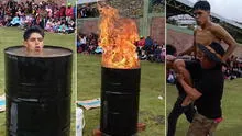 ¡Bajo agua y fuego! Danzante de tijeras sorprende tras vencer retos en Huancavelica