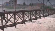 Chosica: puente que conecta con Ate podría colapsar ante incremento del caudal del río Rímac
