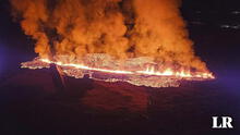 Las sorprendentes imágenes de una nueva erupción volcánica en Islandia: lava obligó evacuación