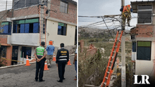 Arequipa: niño muere electrocutado tras tocar cable de poste que colgaba afuera de su vivienda
