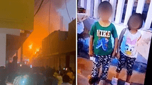 Incendio en Los Olivos: rescatan a niños que habrían sido encerrados en minimarket