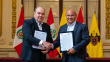 López Aliaga y alcalde de Cajamarca firman convenio, pese a investigación por lavado de activos