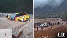 Pasajeros de bus se salvan de morir tras ser arrastrados por huaico en Apurímac