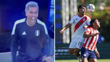 'Chemo' del Solar y su explosiva reacción contra los jugadores de Perú sub-23 durante el partido