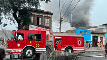 Dantesco incendio en El Rímac: se registra siniestro y varias viviendas se encuentran afectadas