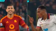 El polémico gesto de Leandro Paredes a Yerry Mina que se volvió viral tras el Roma vs. Cagliari