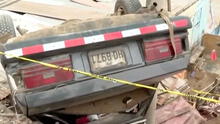 Comas: asesinan a colectivero y su auto cae sobre techo de vivienda tras persecución