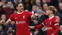 Liverpool sigue como líder de la Premier League: venció 3-1 a Burnley con goles de Díaz y Núñez