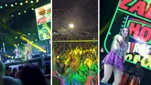Corazón Serrano: así fue su concierto con fuerte lluvia por los carnavales de Cajamarca