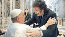 Vaticano: papa Francisco y Javier Milei se dan abrazo de reconciliación